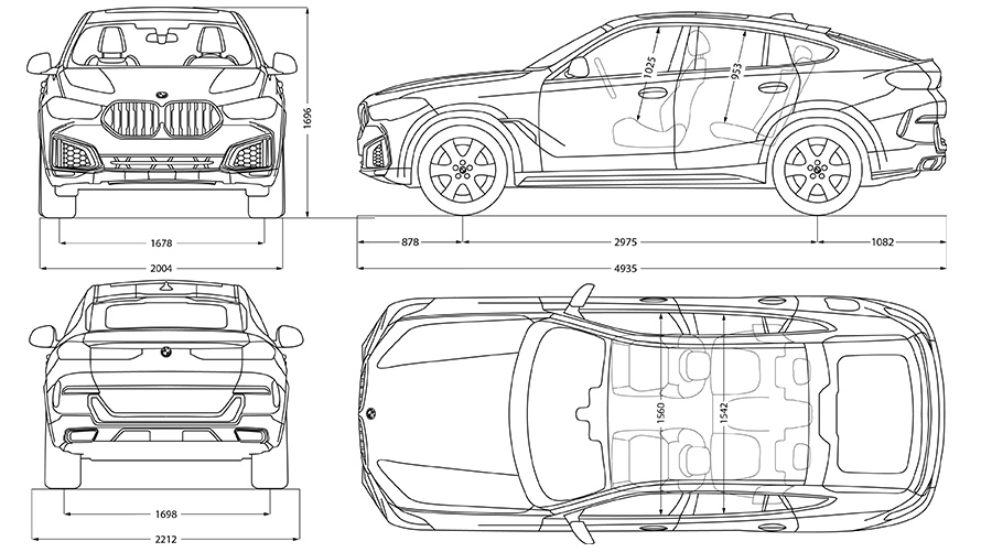 BMW X6 (G06) Models, Technical Data & Prices